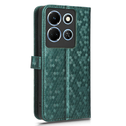 For Infinix Note 30 5G Leather Wallet Phone Case Dot Imprinted Shockproof Stand Cover