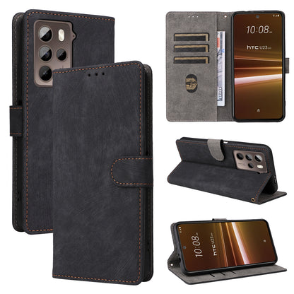 For HTC U23 / U23 Pro 5G Scratch Proof Phone Cover RFID Blocking Wallet Stand Shell Leather Case