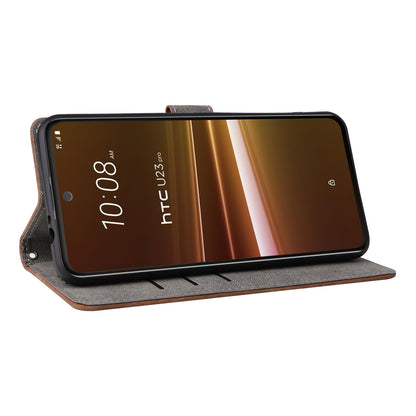 For HTC U23 / U23 Pro 5G Scratch Proof Phone Cover RFID Blocking Wallet Stand Shell Leather Case