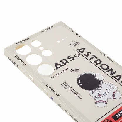 For Samsung Galaxy S23 Ultra Cartoon Astronaut Pattern Soft TPU Case Precise Cutout Phone Cover