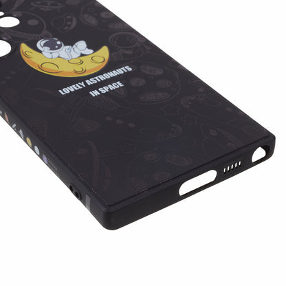 For Samsung Galaxy S23 Ultra Cartoon Astronaut Pattern Soft TPU Case Precise Cutout Phone Cover
