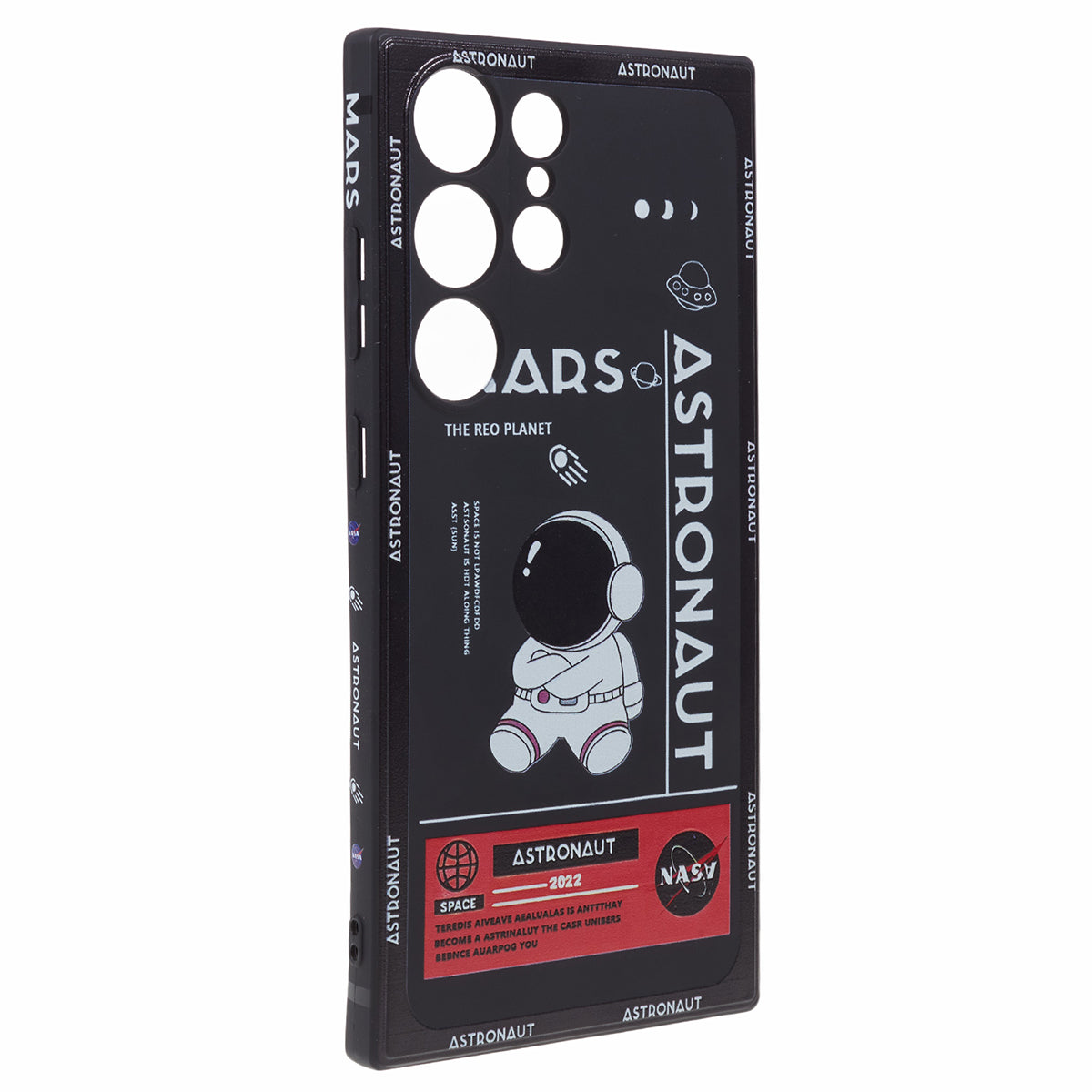 For Samsung Galaxy S23 Ultra Cartoon Astronaut Pattern Soft TPU Case Precise Cutout Phone Cover