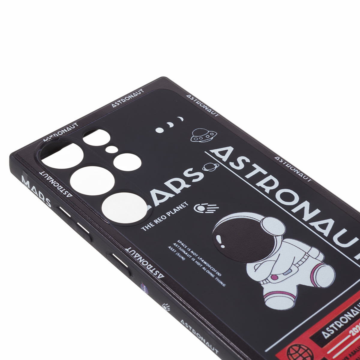 For Samsung Galaxy S23 Ultra Cartoon Astronaut Pattern Soft TPU Case Precise Cutout Phone Cover