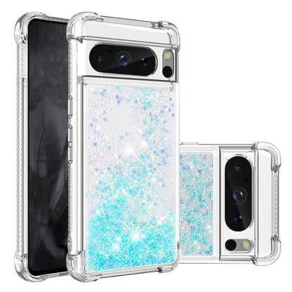 YB Quicksand Series-1 for Google Pixel 8 Pro Glitter Liquid Phone Case Transparent TPU Shockproof Cover