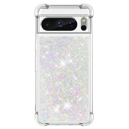 YB Quicksand Series-1 for Google Pixel 8 Pro Glitter Liquid Phone Case Transparent TPU Shockproof Cover