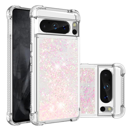YB Quicksand Series-1 for Google Pixel 8 Pro Glitter Liquid Phone Case Transparent TPU Shockproof Cover