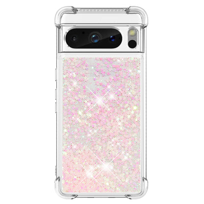 YB Quicksand Series-1 for Google Pixel 8 Pro Glitter Liquid Phone Case Transparent TPU Shockproof Cover