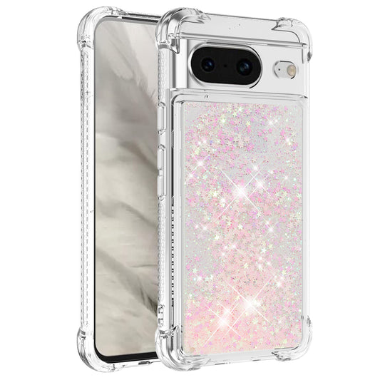 YB Quicksand Series-1 for Google Pixel 8 Sparkle Flowing Case TPU Corner Cushion Phone Cover
