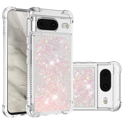 YB Quicksand Series-1 for Google Pixel 8 Sparkle Flowing Case TPU Corner Cushion Phone Cover