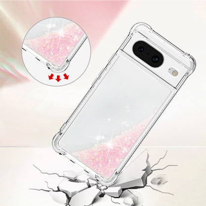 YB Quicksand Series-1 for Google Pixel 8 Sparkle Flowing Case TPU Corner Cushion Phone Cover