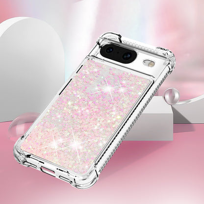 YB Quicksand Series-1 for Google Pixel 8 Sparkle Flowing Case TPU Corner Cushion Phone Cover