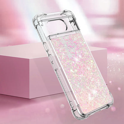 YB Quicksand Series-1 for Google Pixel 8 Sparkle Flowing Case TPU Corner Cushion Phone Cover
