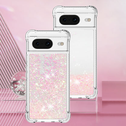 YB Quicksand Series-1 for Google Pixel 8 Sparkle Flowing Case TPU Corner Cushion Phone Cover