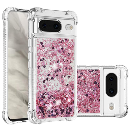 YB Quicksand Series-1 for Google Pixel 8 Sparkle Flowing Case TPU Corner Cushion Phone Cover