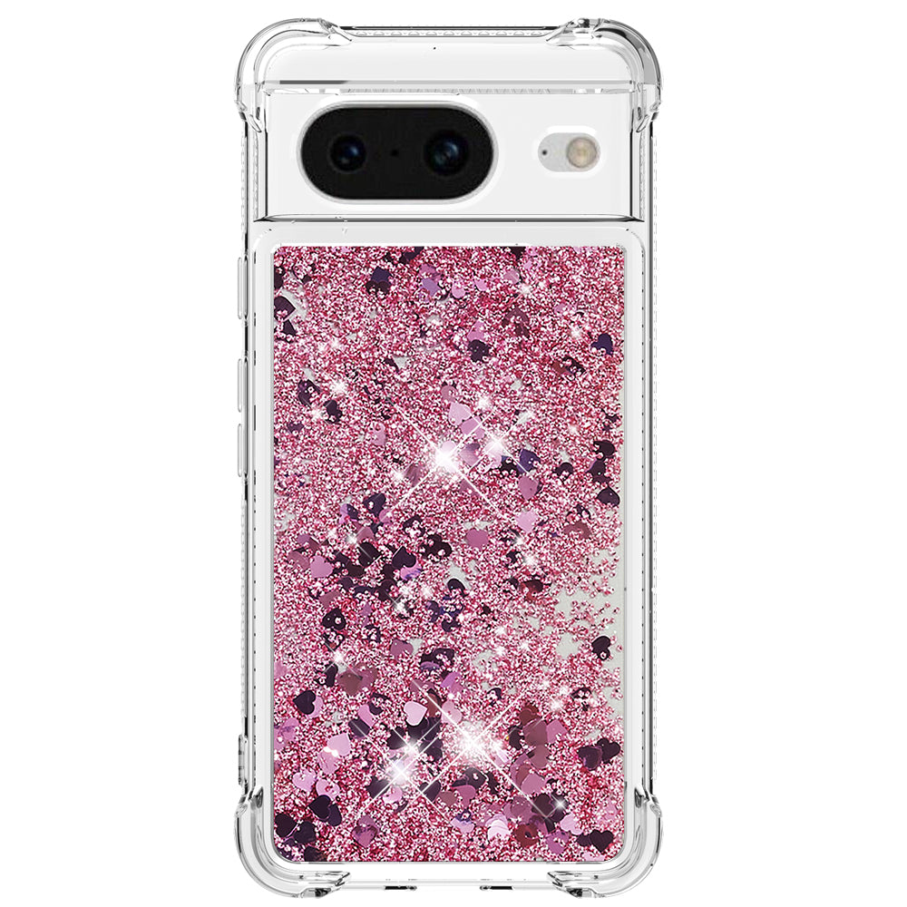 YB Quicksand Series-1 for Google Pixel 8 Sparkle Flowing Case TPU Corner Cushion Phone Cover