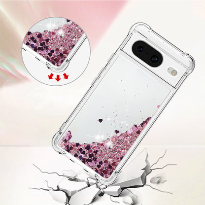 YB Quicksand Series-1 for Google Pixel 8 Sparkle Flowing Case TPU Corner Cushion Phone Cover