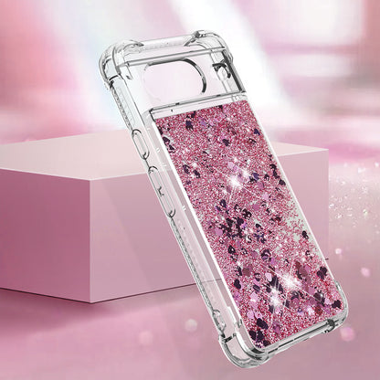 YB Quicksand Series-1 for Google Pixel 8 Sparkle Flowing Case TPU Corner Cushion Phone Cover