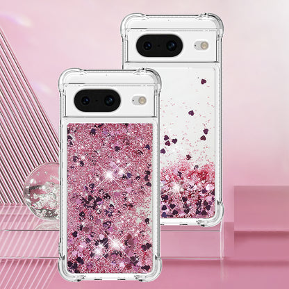 YB Quicksand Series-1 for Google Pixel 8 Sparkle Flowing Case TPU Corner Cushion Phone Cover