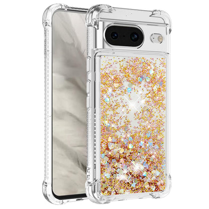 YB Quicksand Series-1 for Google Pixel 8 Sparkle Flowing Case TPU Corner Cushion Phone Cover