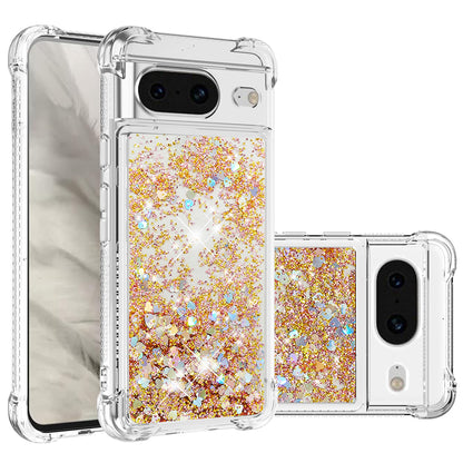 YB Quicksand Series-1 for Google Pixel 8 Sparkle Flowing Case TPU Corner Cushion Phone Cover