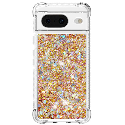 YB Quicksand Series-1 for Google Pixel 8 Sparkle Flowing Case TPU Corner Cushion Phone Cover
