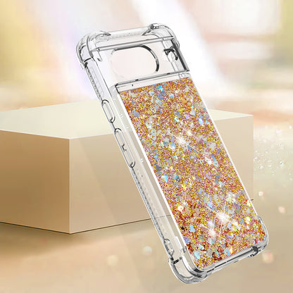 YB Quicksand Series-1 for Google Pixel 8 Sparkle Flowing Case TPU Corner Cushion Phone Cover