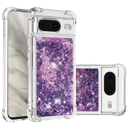 YB Quicksand Series-1 for Google Pixel 8 Sparkle Flowing Case TPU Corner Cushion Phone Cover