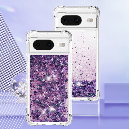 YB Quicksand Series-1 for Google Pixel 8 Sparkle Flowing Case TPU Corner Cushion Phone Cover