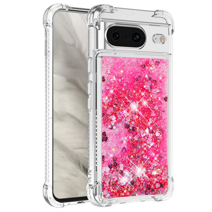 YB Quicksand Series-1 for Google Pixel 8 Sparkle Flowing Case TPU Corner Cushion Phone Cover