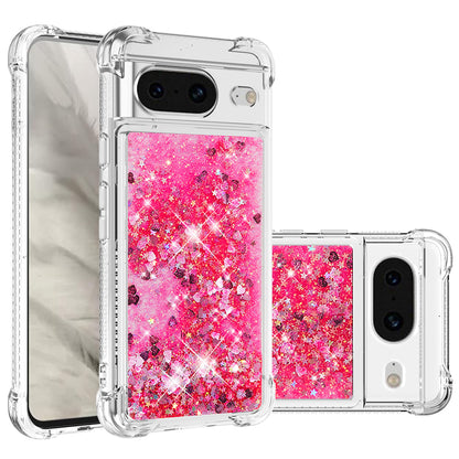 YB Quicksand Series-1 for Google Pixel 8 Sparkle Flowing Case TPU Corner Cushion Phone Cover