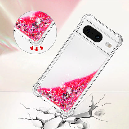 YB Quicksand Series-1 for Google Pixel 8 Sparkle Flowing Case TPU Corner Cushion Phone Cover