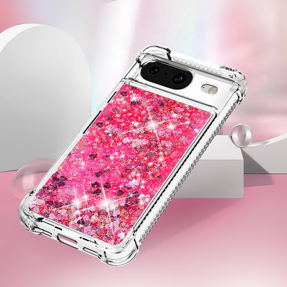 YB Quicksand Series-1 for Google Pixel 8 Sparkle Flowing Case TPU Corner Cushion Phone Cover