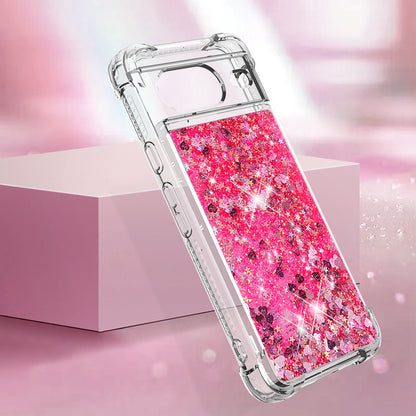 YB Quicksand Series-1 for Google Pixel 8 Sparkle Flowing Case TPU Corner Cushion Phone Cover