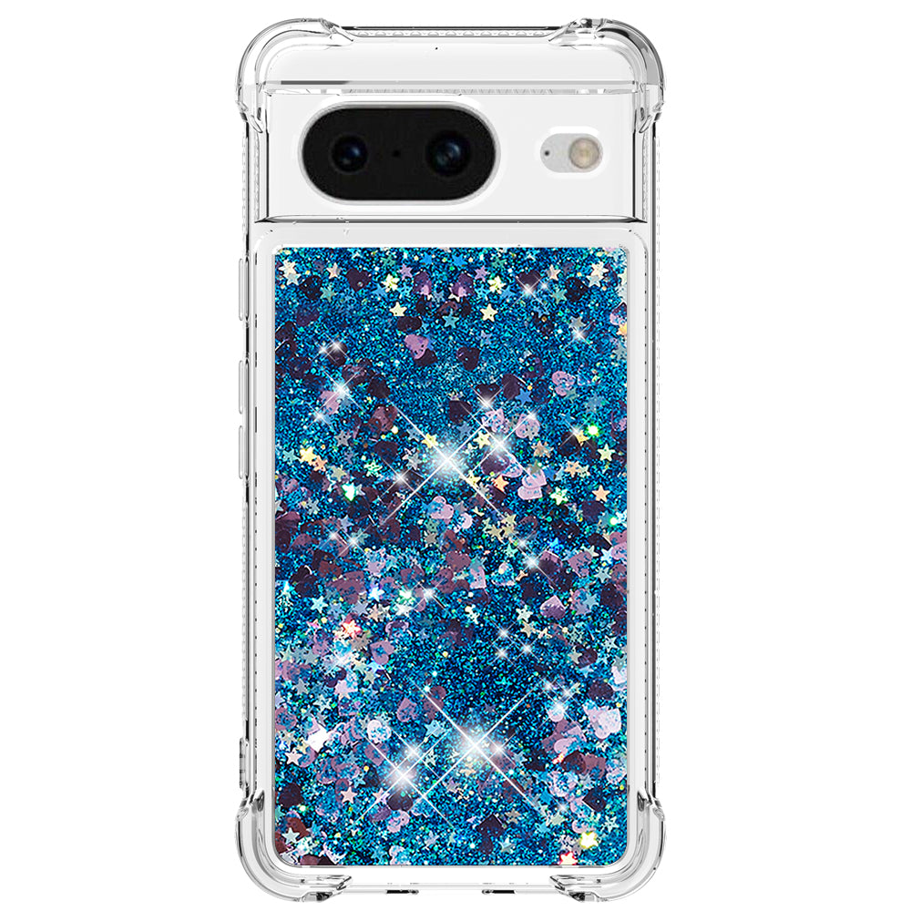 YB Quicksand Series-1 for Google Pixel 8 Sparkle Flowing Case TPU Corner Cushion Phone Cover