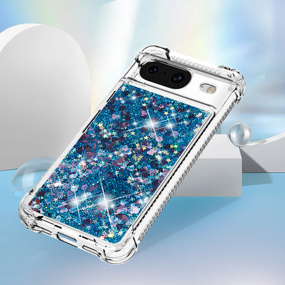 YB Quicksand Series-1 for Google Pixel 8 Sparkle Flowing Case TPU Corner Cushion Phone Cover