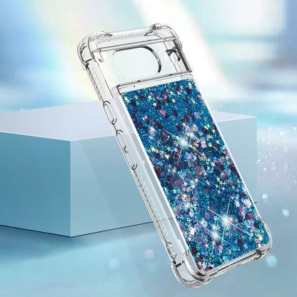 YB Quicksand Series-1 for Google Pixel 8 Sparkle Flowing Case TPU Corner Cushion Phone Cover