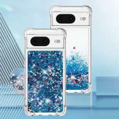 YB Quicksand Series-1 for Google Pixel 8 Sparkle Flowing Case TPU Corner Cushion Phone Cover