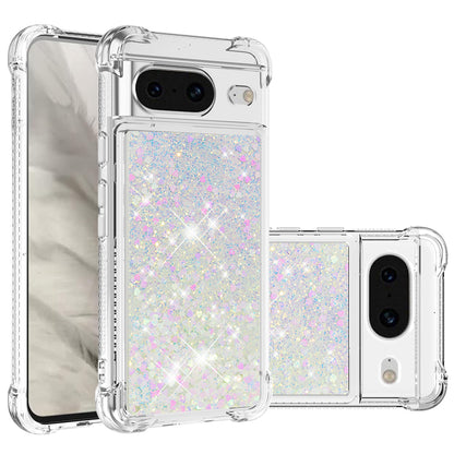 YB Quicksand Series-1 for Google Pixel 8 Sparkle Flowing Case TPU Corner Cushion Phone Cover