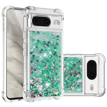 YB Quicksand Series-1 for Google Pixel 8 Sparkle Flowing Case TPU Corner Cushion Phone Cover