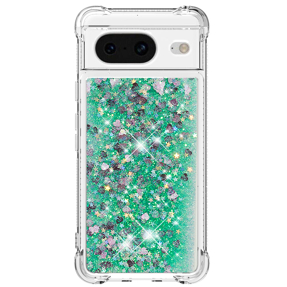 YB Quicksand Series-1 for Google Pixel 8 Sparkle Flowing Case TPU Corner Cushion Phone Cover