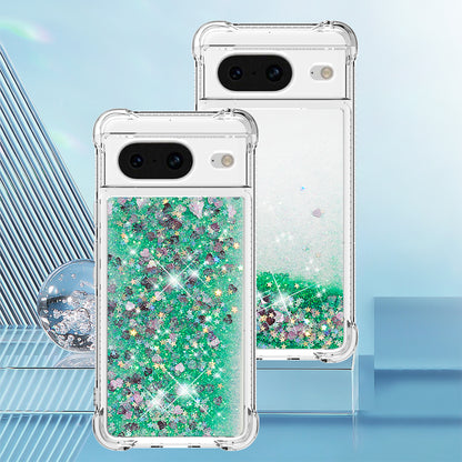 YB Quicksand Series-1 for Google Pixel 8 Sparkle Flowing Case TPU Corner Cushion Phone Cover
