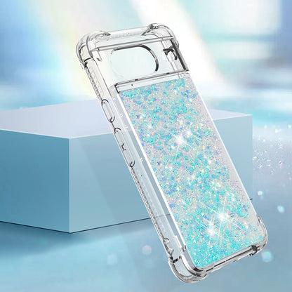 YB Quicksand Series-1 for Google Pixel 8 Sparkle Flowing Case TPU Corner Cushion Phone Cover