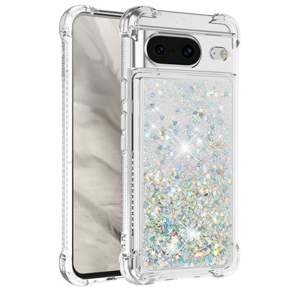 YB Quicksand Series-1 for Google Pixel 8 Sparkle Flowing Case TPU Corner Cushion Phone Cover