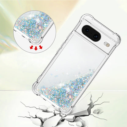 YB Quicksand Series-1 for Google Pixel 8 Sparkle Flowing Case TPU Corner Cushion Phone Cover