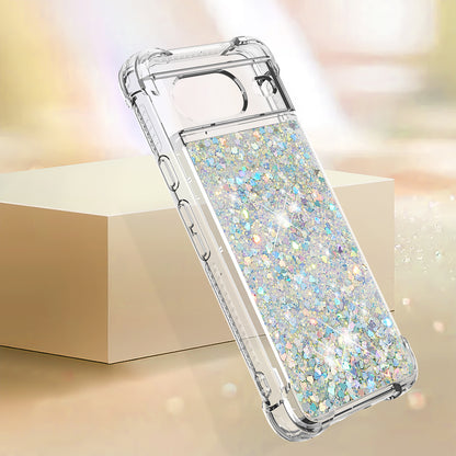 YB Quicksand Series-1 for Google Pixel 8 Sparkle Flowing Case TPU Corner Cushion Phone Cover