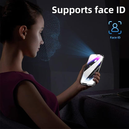 Magnetic Metal Frame + Dual Side Tempered Glass Phone Case for iPhone 15 Full Protection Clear Phone Cover