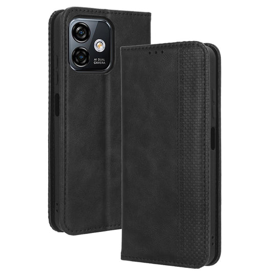 Retro Phone Case for Ulefone Note 16 Pro , PU Leather + TPU Phone Cover with Stand Wallet