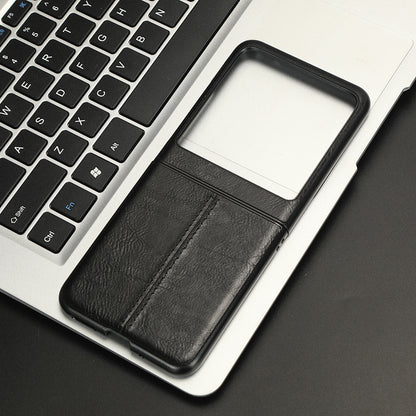 For Motorola Razr 40 Ultra 5G PU Leather + Hard PC Shell Stitching Lines Ultra Thin Phone Cover