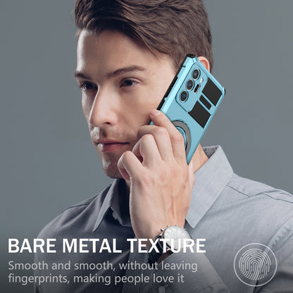 Magnetic Phone Case for Samsung Galaxy Note20 Ultra / Note20 Ultra 5G , Shockproof PC+TPU Kickstand Cover