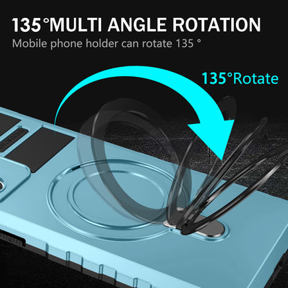 Magnetic Phone Case for Samsung Galaxy Note20 Ultra / Note20 Ultra 5G , Shockproof PC+TPU Kickstand Cover